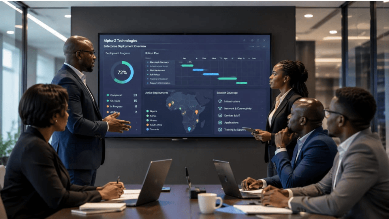 Alpha-Z Enterprise Solutions dashboard preview